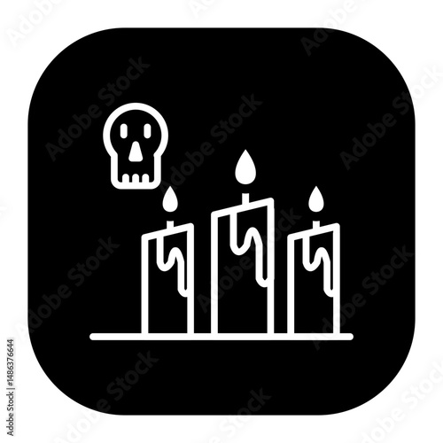 Scary Candle Vector Icons