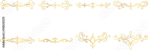 Set luxury classic calligraphic,  set luxury decorative elements, graphic element