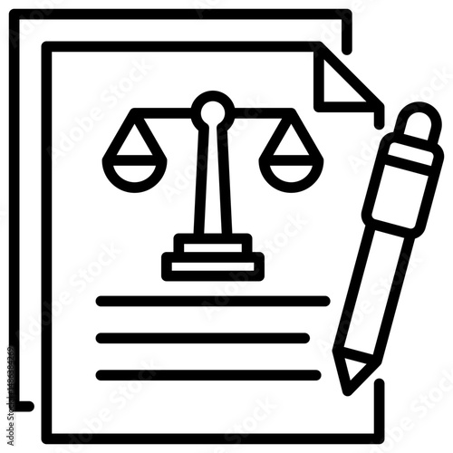 Essay Line Icon