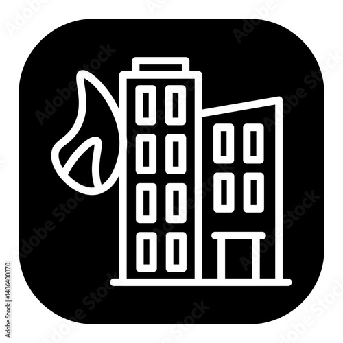 Building Fire Vector Icons