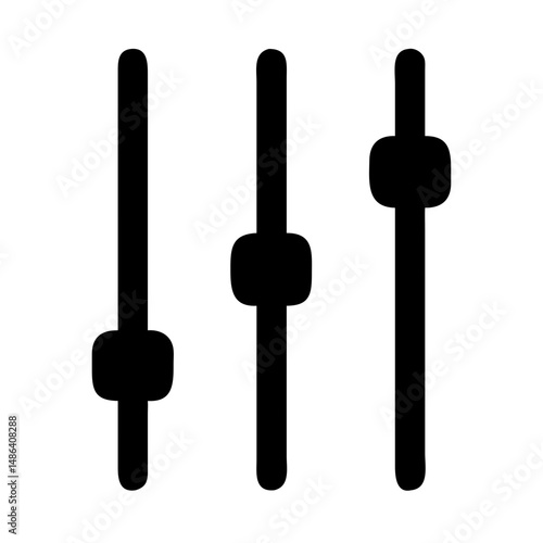 Equalizer sliders control panel settings sound mixer audio level adjustment volume interface panel