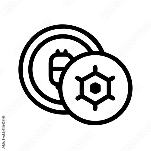 Bitcoin cryptocurrency blockchain technology digital currency finance crypto decentralized ledger icon vector