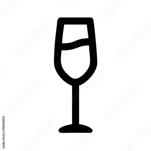 Wine glass icon vector illustration graphic element wine drink alcohol beverage bar restaurant celebration party design