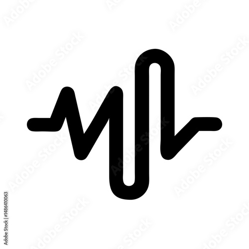 Heartbeat pulse rhythm signal wave lifeline cardiogram ekg medical health frequency monitor trace chart