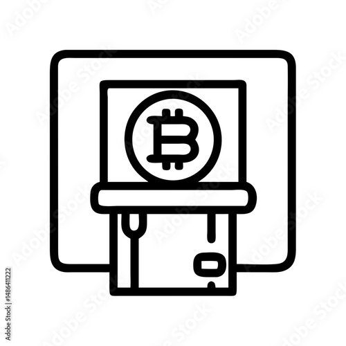 Bitcoin atm machine cryptocurrency digital currency blockchain finance investment banking cash out