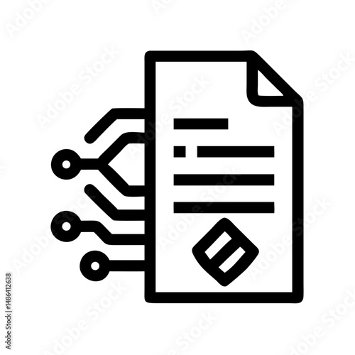 Digital document data blockchain technology smart contract file connection network node system