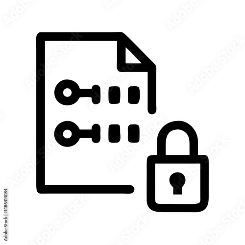 Secure document encryption with key lock for data protection and privacy file security access control