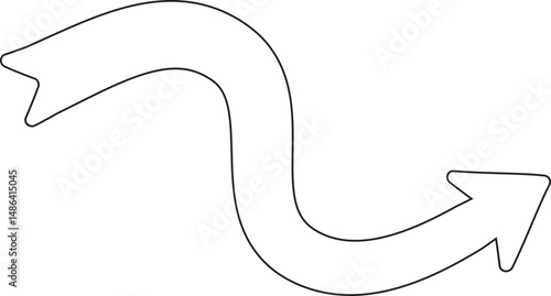 arrow contour line curve shape direction