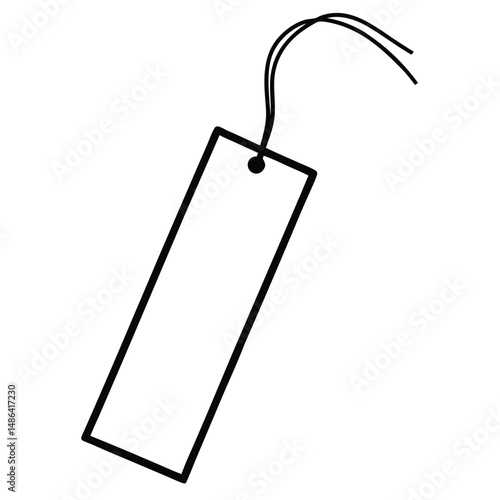 blank price tag isolated