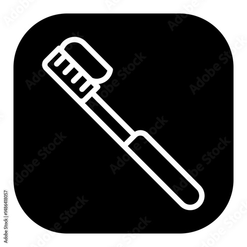 Tooth Paste on Brush Vector Icons