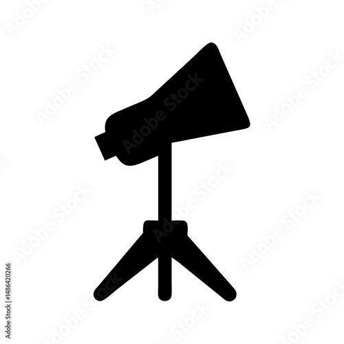 Studio lighting equipment vector illustration for photography and film making projects design