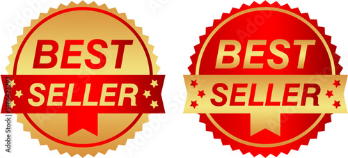 Best Seller Label Design | Editable Vector Tag for High-Converting Product Listings
