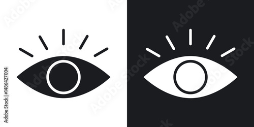 Visible icons. flat style design.