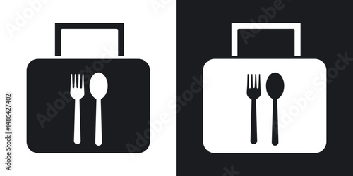 Take away food icons. flat style design.