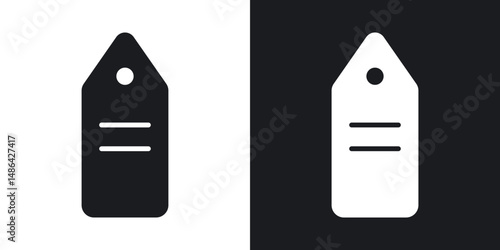 Tags icons. flat style design.