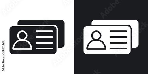 Personal documents icons. flat style design.