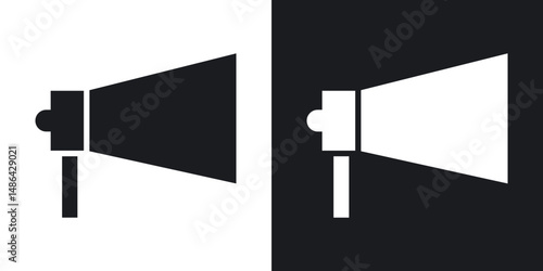 Megaphone icons. flat style design.