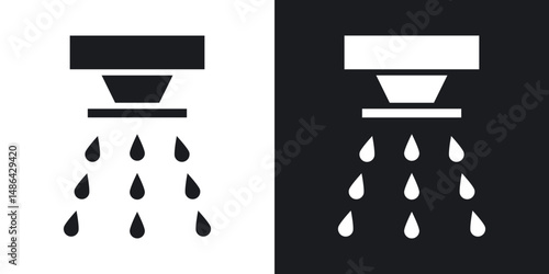 Irrigation icons. flat style design.