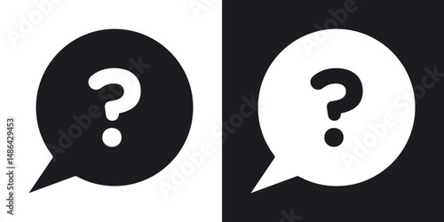 Interrogation icons. flat style design.