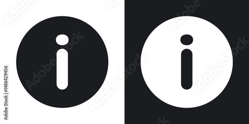 Info icons. flat style design.