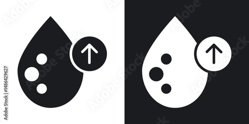 High cholesterol icons. flat style design.