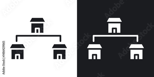 Franchise icons. flat style design.