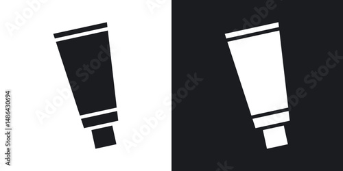 Cream tube icons. flat style design.