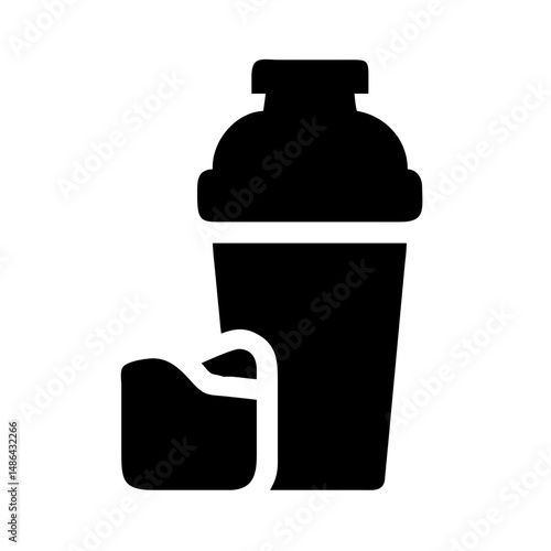 Download cocktail shaker vector icon illustration for bar tools and drink equipment designs and graphics