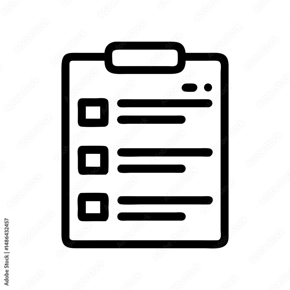 Clipboard checklist task list icon vector illustration for project management design Clipboard checklist task list icon vector illustration for project management design