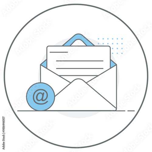 Email icon, Smart Mail Fast, Secure & Organized Communication, Inbox Power Streamline Your Messaging Experience, vector