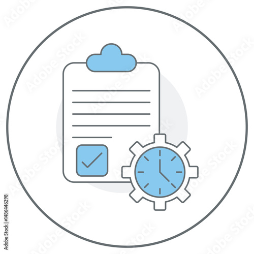 Time Management icon, Master Your Minutes Unlocking the Power of Time Management, Time Tactics Strategies to Take Control of Your Day, vector