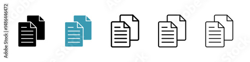 Paste icon. Thin lines isolated