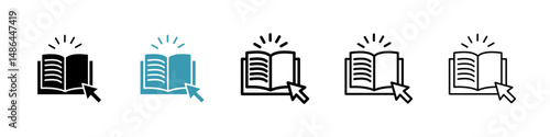 Guide icon. Thin lines isolated