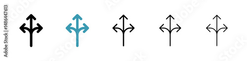 Flexibility icon. Thin lines isolated