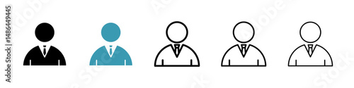 Admin icon. Thin lines isolated