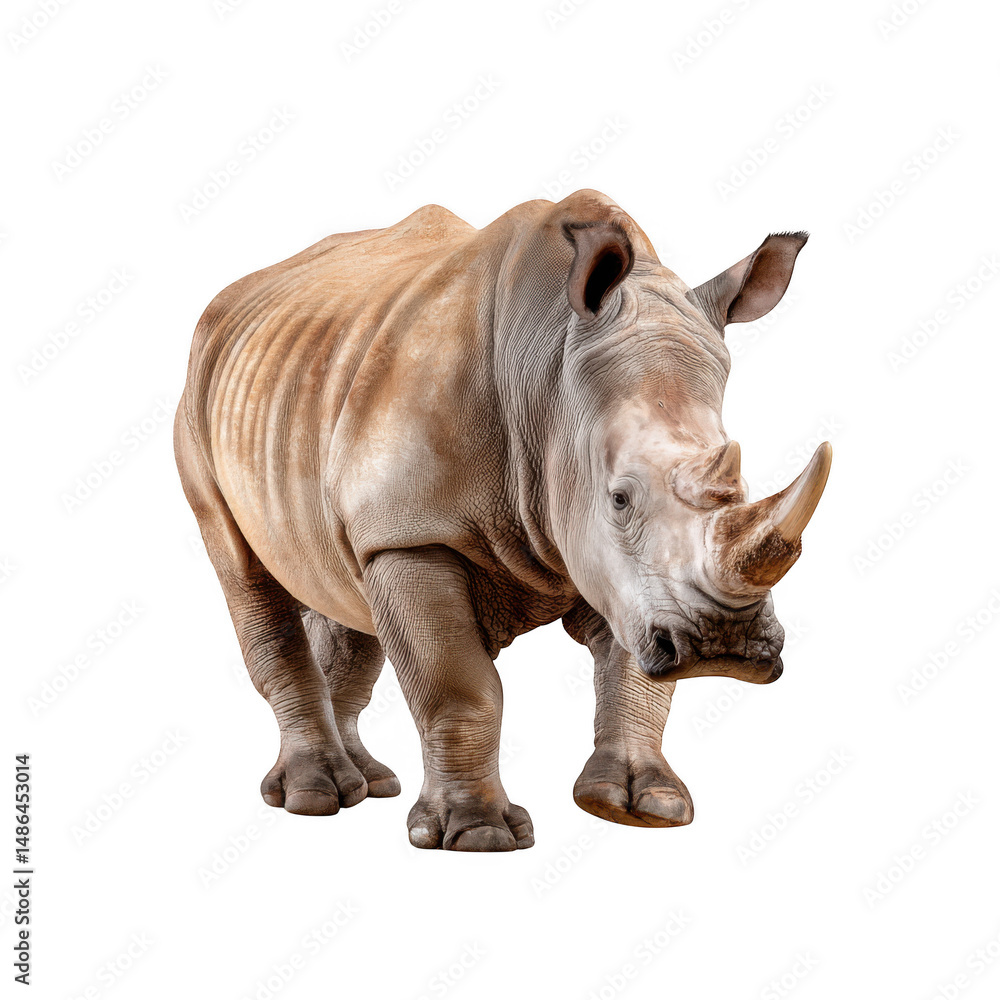 Rhinoceros isolated on transparent background Rhinoceros isolated on transparent background