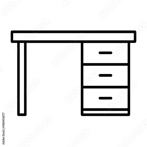 Icon table for work on white background vector
Vector icon remote work freelance