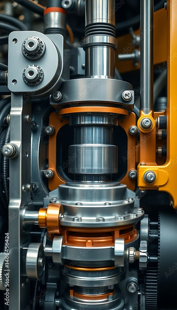 Obraz premium close up of a machine that is working