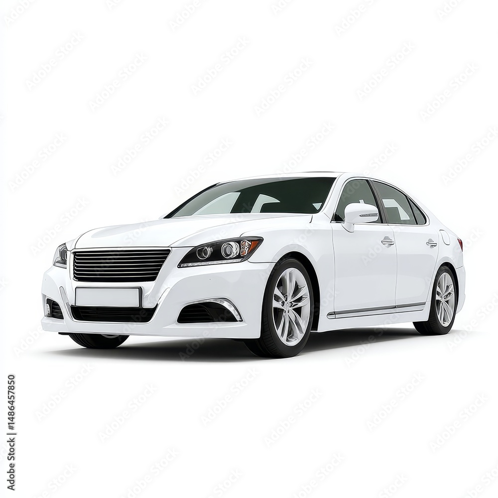 Car isolated on white background, modern vehicle with sleek design, transportation concept, automobile for personal or commercial use, contemporary automotive technology and mobility Car isolated on white background, modern vehicle with sleek design, transportation concept, automobile for personal or commercial use, contemporary automotive technology and mobility