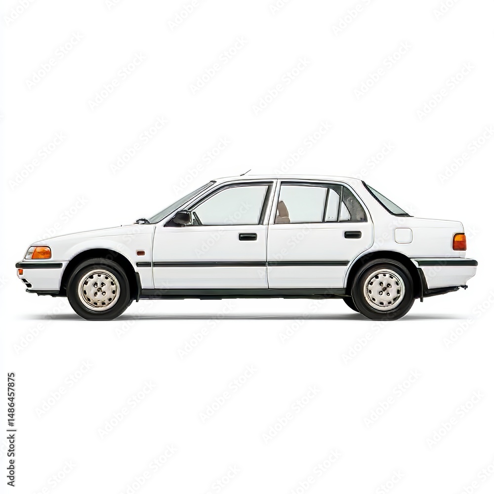 Car isolated on white background, modern vehicle with sleek design, transportation concept, automobile for personal or commercial use, contemporary automotive technology and mobility Car isolated on white background, modern vehicle with sleek design, transportation concept, automobile for personal or commercial use, contemporary automotive technology and mobility