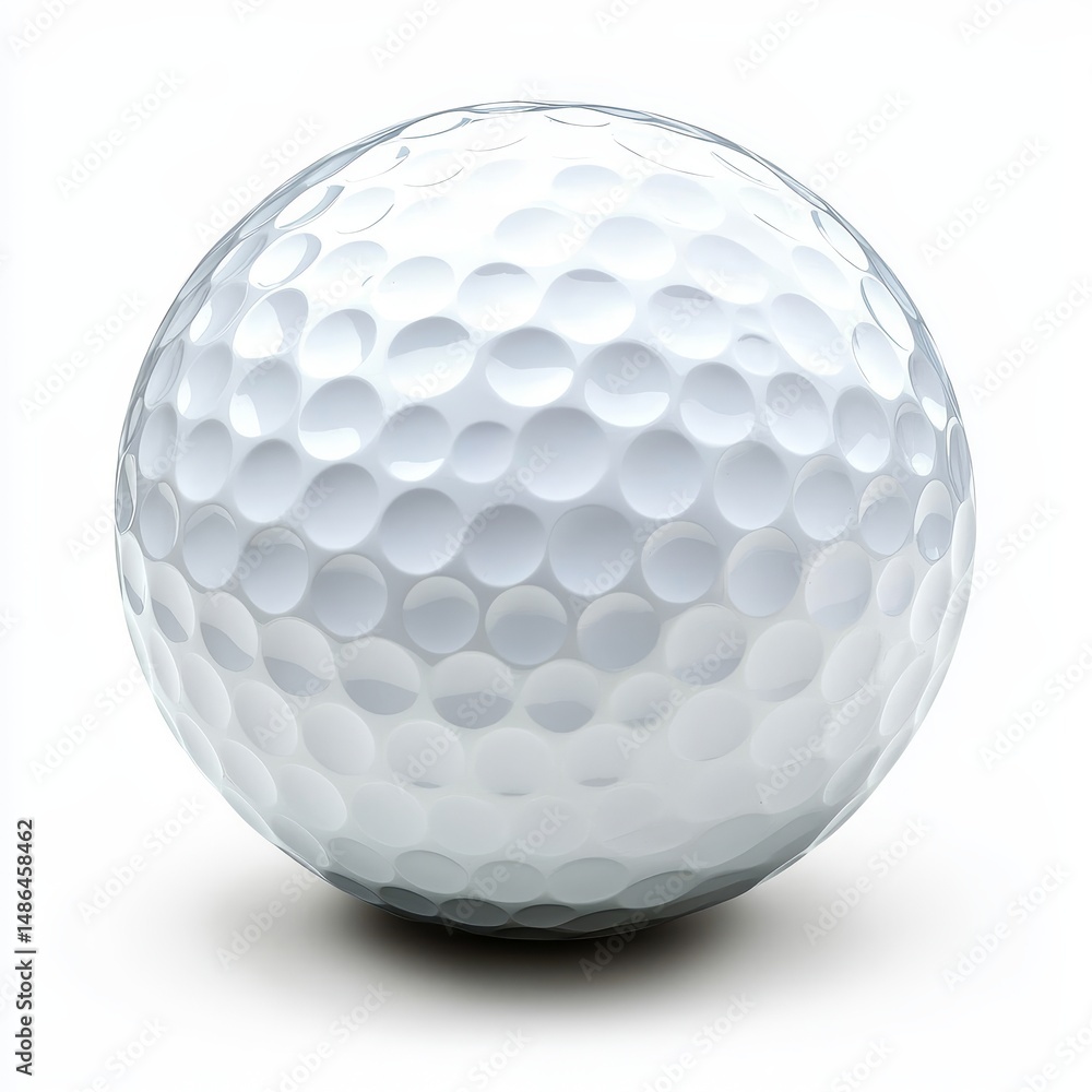 Golf Ball Isolated on White Background – Sports Equipment for Golfing Golf Ball Isolated on White Background – Sports Equipment for Golfing