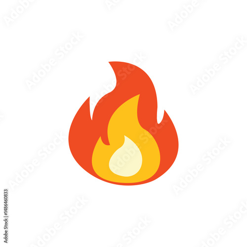 fire lit flame bonfire vector symbol sign icon warning emoji illustration