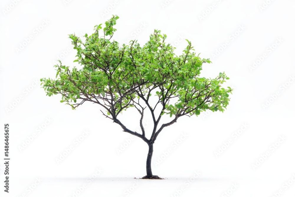 Green tree isolated on white background Green tree isolated on white background