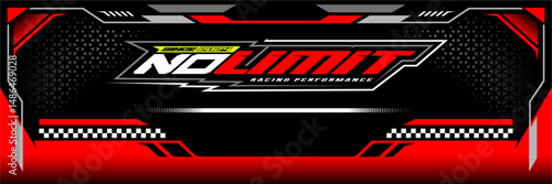 Sport Racing Banner Vector