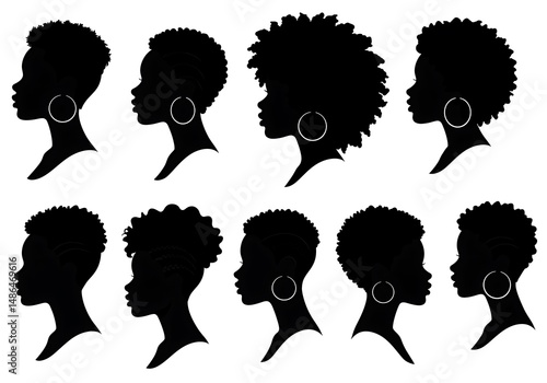 Silhouette Series: Black is Beautiful AI Generated