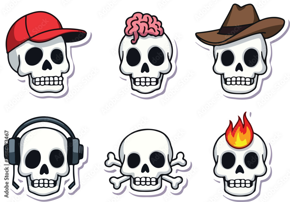 set of skulls dj sign set of skulls dj sign