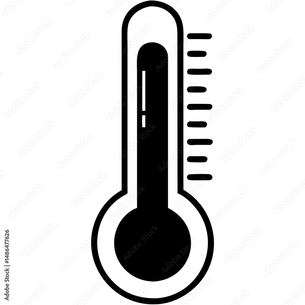 Creative Thermometer Icon Vector Illustration | Beautiful and Clean Temperature Symbol for Medical, Weather, and UI Designs Creative Thermometer Icon Vector Illustration | Beautiful and Clean Temperature Symbol for Medical, Weather, and UI Designs