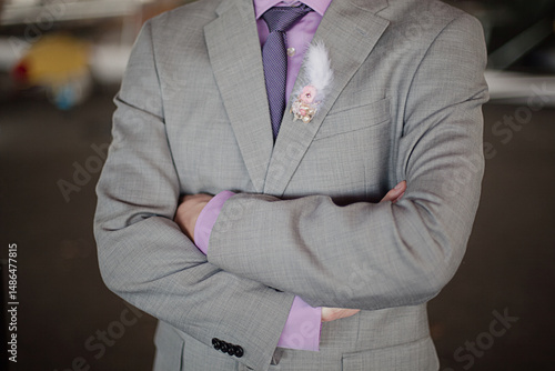 groom in suit
