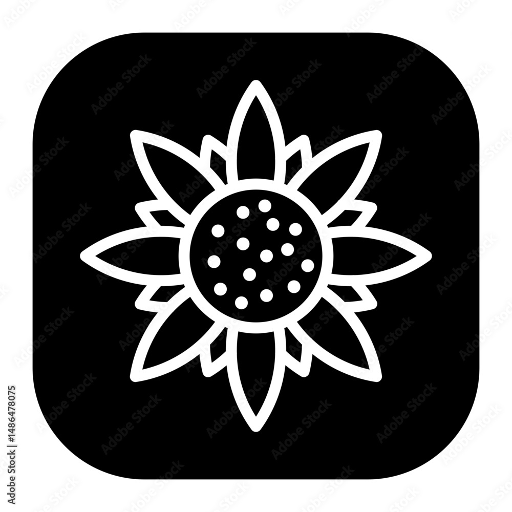 Sunflower Vector Icons Sunflower Vector Icons