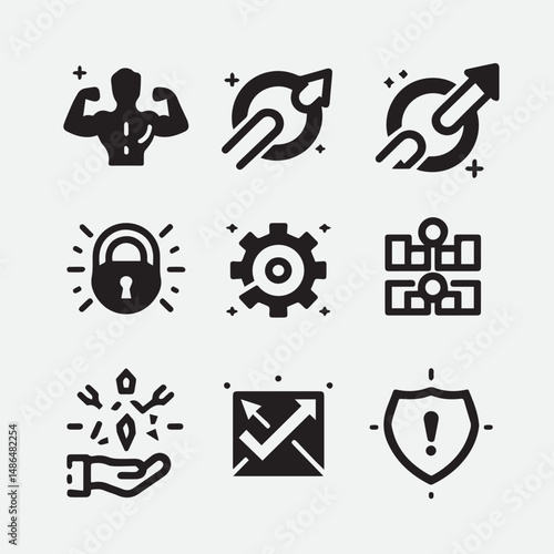  competitor analysis KPI business idea time anagement innovation strategy leadership business model startup strategy brainstorming quarterly planning executive scalable business investor Icon Set